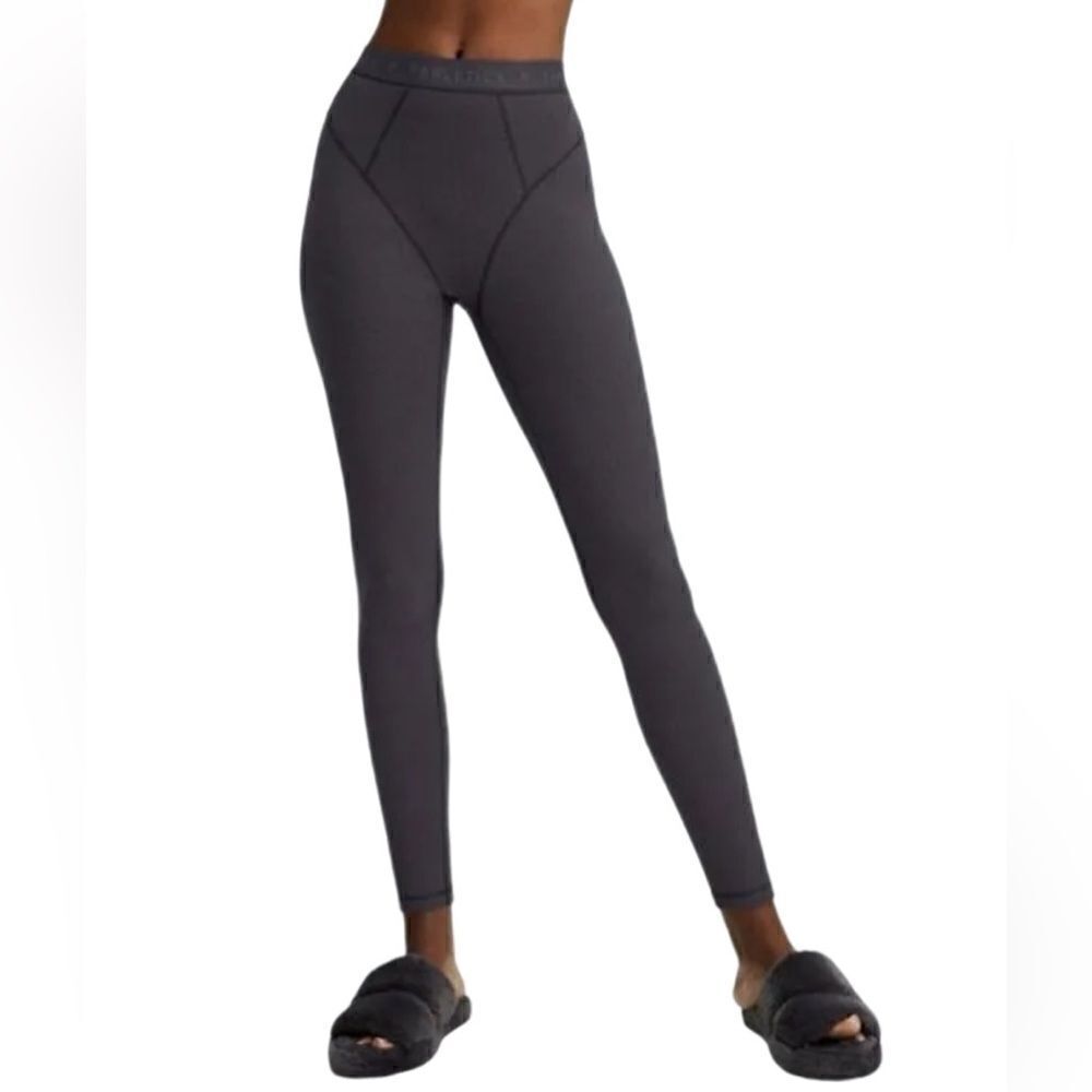 Fabletics Crystal Lounge Legging waffle knit Grey size 1X